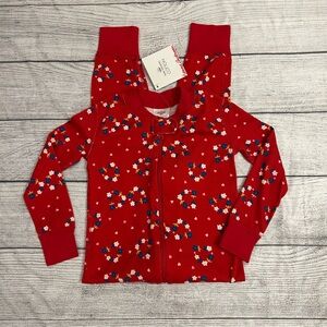 Hanna Andersson Floral heart sleeper size 3/90 NWT girls